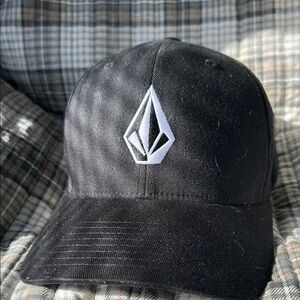 Volcom Black Logo Flex Cap